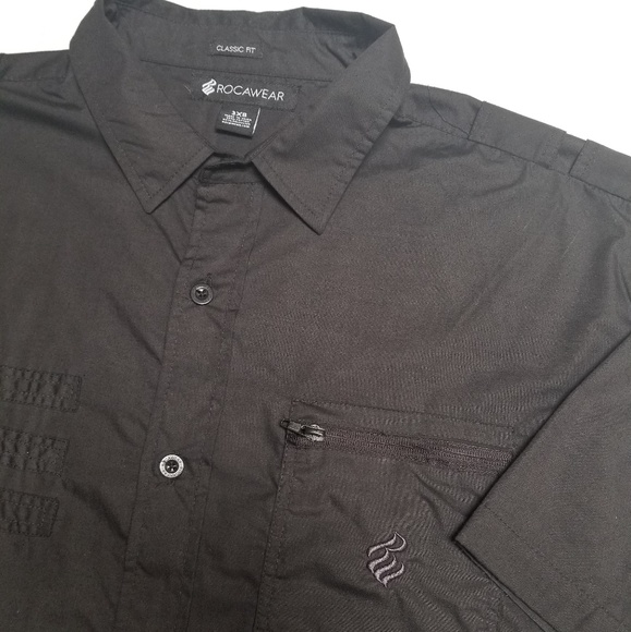 Rocawear Other - Rocawear Black Dress Button Up Shirt 3XB classic